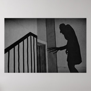 Vintage Nosferatu skuggar plats Poster