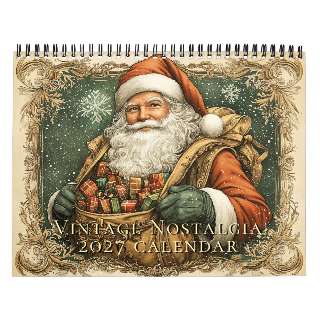 Vintage Nostalgia 2026 Wall Calendar Kalender (Omslag)