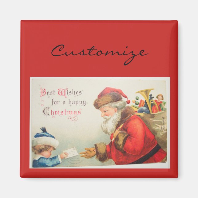 Vintage nostalgia Jul Magnet (Framsidan)