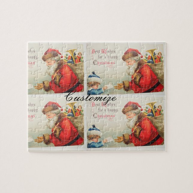 Vintage nostalgia Jul Pussel (Horisontell)