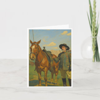 Vintage notecard Buffalo Bill Tack Kort