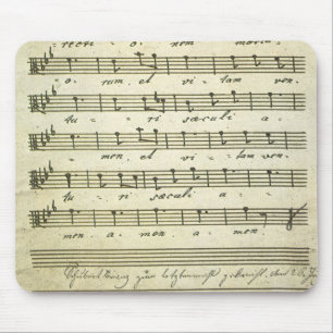 Vintage noter, antika notblad 1810 musmatta