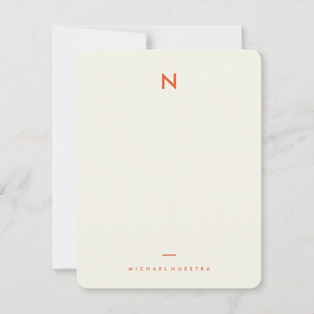 Vintage Notes Personal Stationery Anteckningskort (Framsida)