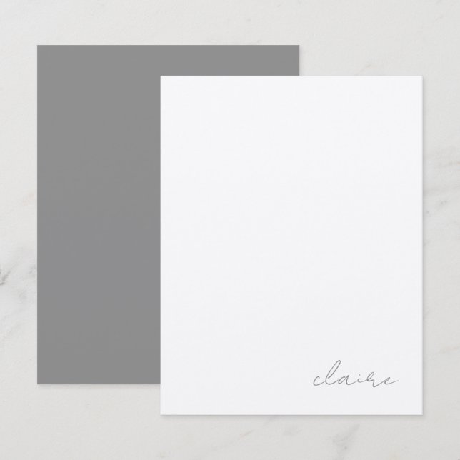 Vintage Notes Personlig Brevpapper Anteckningskort (Fram/baksida)