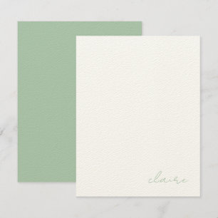 Vintage Notes Personlig Stationery Anteckningskort
