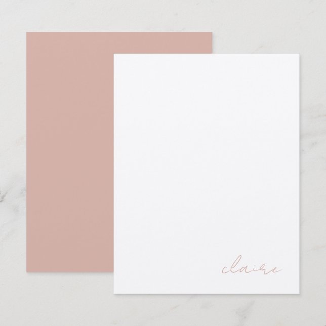 Vintage Notes Personlig Stationery Anteckningskort (Fram/baksida)