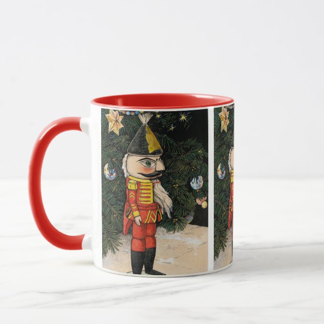 Vintage nötknäppare under julgranen mugg (Vänster)