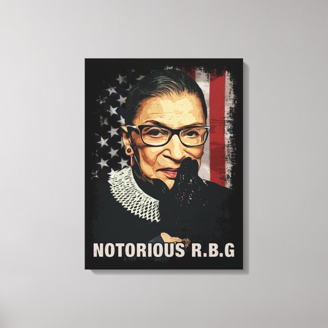 Vintage Notorious RBG Canvastryck (Framsida)