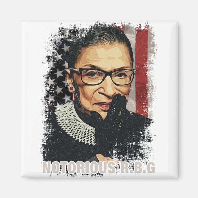 Vintage Notorious RBG Magnet (Framsidan)