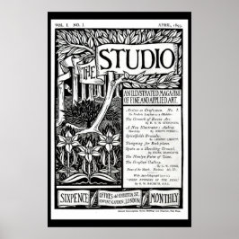 Vintage Nouveau Art Magazine Cover Poster