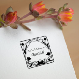 Vintage Nouveau Ram Bookplate Ex Libris Bookish Stämpel