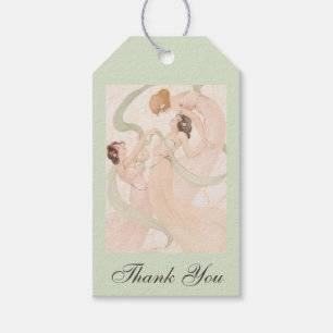 Vintage Nouveau Tack Presentetikett