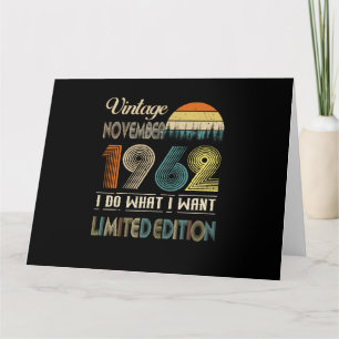 Vintage november 1962 Vad jag vill ha Begränsadare Kort