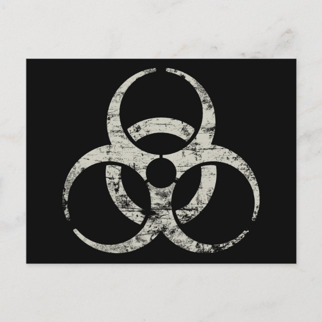 Vintage, nukleär symbol vykort (Framsida)