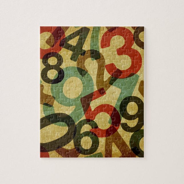Vintage numrerar pussel (Vertikal)