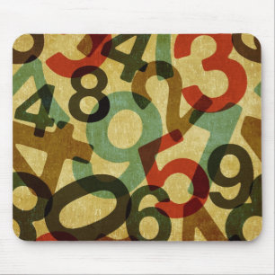 vintage numrerar strukturmousepad musmatta