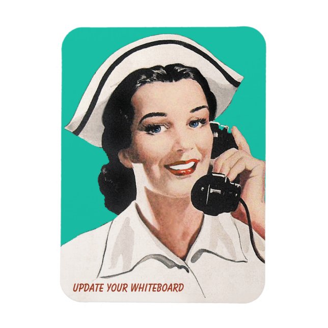 Vintage Nurse Funny Advice Magnet (Vertikal)