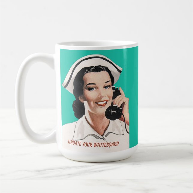 Vintage Nurse Funny Advice Mugg (Vänster)