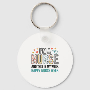 Vintage Nurse Week Appreciation Typography Tröja_1 Nyckelring