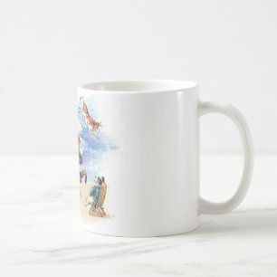 Vintage Nursery Rhyme Hej Diddle, Cat Fiddle art Kaffemugg