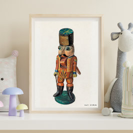 Vintage Nutcracker av Myna Lowry Poster