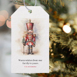 Vintage Nutcracker & God jul Presentetikett