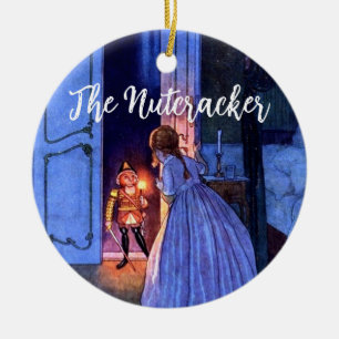 Vintage Nutcracker Painting Personlig jul Julgransprydnad Keramik