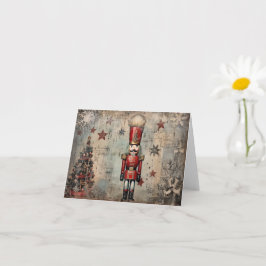 Vintage Nutcracker Soldier Kort