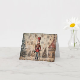 Vintage Nutcracker Soldier Kort