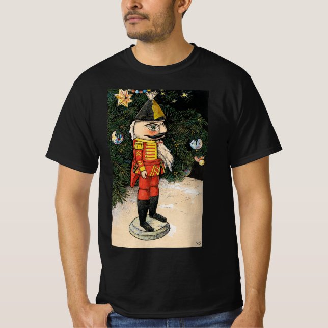 Vintage Nutcracker under Julgran T Shirt (Framsida)