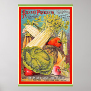 Vintage Nya Orleans utsäde Poster