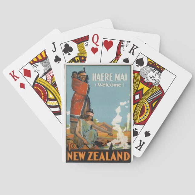 "Vintage Nya Zeeland" Casinokort (Baksidan)
