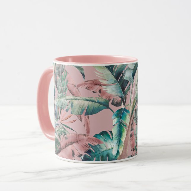 Vintage Nyckel Largo Banana Handflatan Mugg (Framsida vänster)