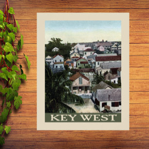 Vintage Nyckel Väster Houses Poster