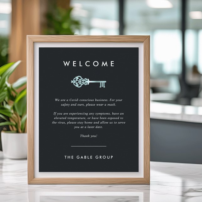 Vintage Nyckel | Verklig säkerhet vid Gods Covid Poster (Skapare uppladdad)