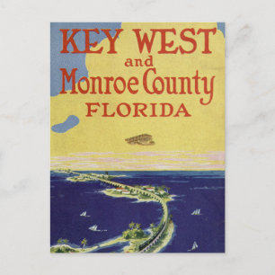 Vintage Nyckel West Monroe County Florida vykort