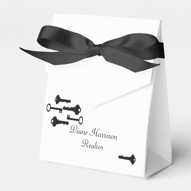 Vintage Nycklar Gift-ruta Presentaskar (Framsidan Sidan)