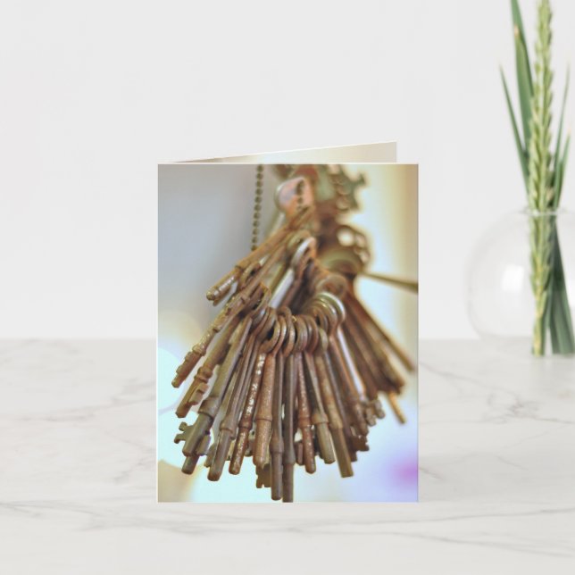 Vintage Nycklar Kort (Framsida)