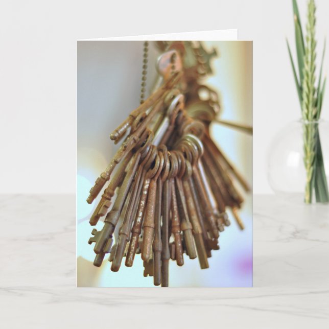 Vintage Nycklar Kort (Framsida)