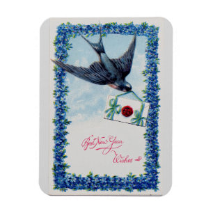 Vintage nyfödelse magnet