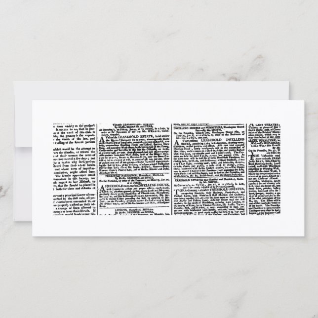 Vintage - nyhetsbladets utskrift (Framsida)