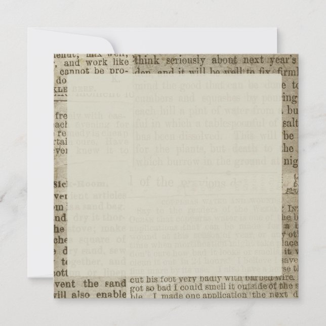 Vintage - nyhetsbladets utskrift (Framsida)