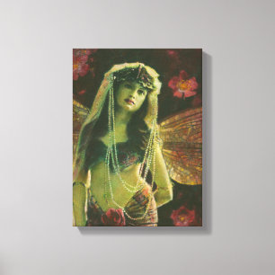 Vintage Nymph Wrapped Canvas Skriv ut