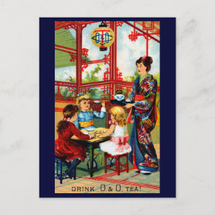 Vintage O&O-tea Vykort