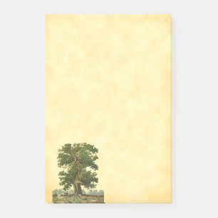 Vintage Oak Träd Post it Post-it Block