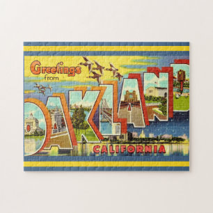 Vintage Oakland Kalifornien 11x14 Pussel