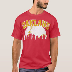Vintage Oakland Skyline City Gameday Retro Vintage T Shirt