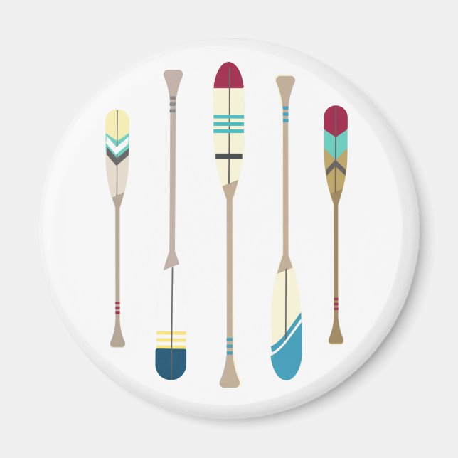 Vintage Oars Magnet (Framsidan)