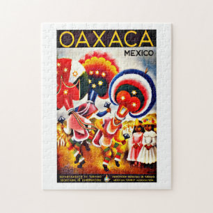 Vintage Oaxaca Dance Festival Mexico Travel Pussel