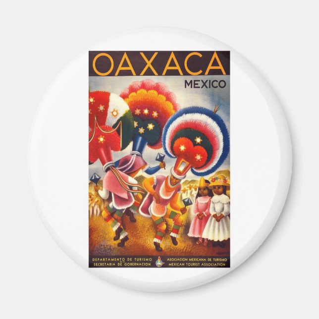 Vintage Oaxaca Mexico Magnet (Framsidan)
